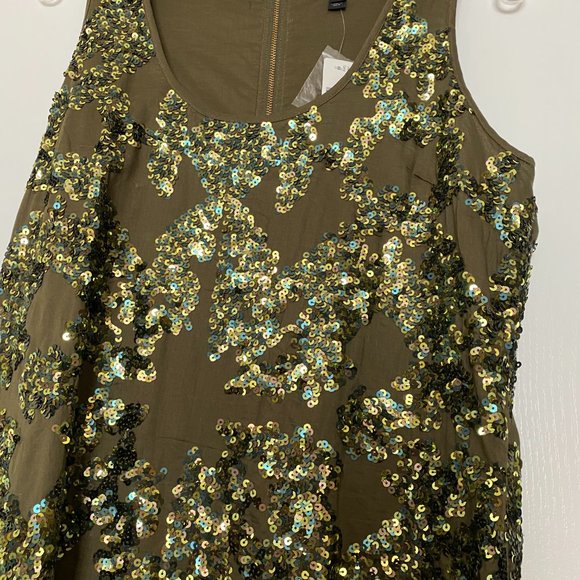 NEW j crew sequin sleeveless dress - Picture 3 of 4